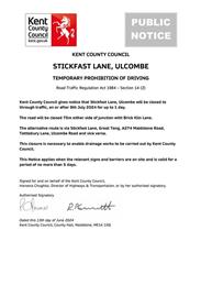 Stickfast Lane, Ulcombe